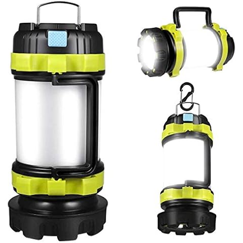 Camping Lights, Rechargeable Led Camping Lantern, 800 Lumen 3700 mAh 6 Modes Camping Torch, Waterproof Emergency Tent Spot Lamp, Various Emergencies Cover