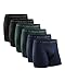 Produktbild DANISH ENDURANCE Herren Boxershorts, 6 Pack, Retroshorts aus weicher Baumwolle (Mehrfarbig (2X Schwarz, 2X Grün, 2X Blau Melange), X-Large)