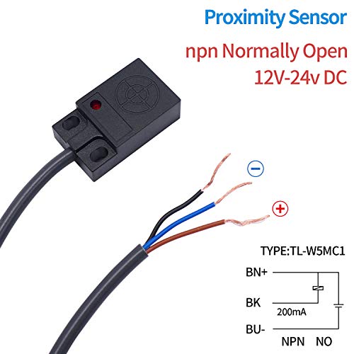 Taiss Inductive Proximity Sensors Detection Switch Dc 12-24V 200Ma 3-Wire,Npn No Induction Distance 5Mm Proximity Switch Tl-W5Mc1 #TOP3