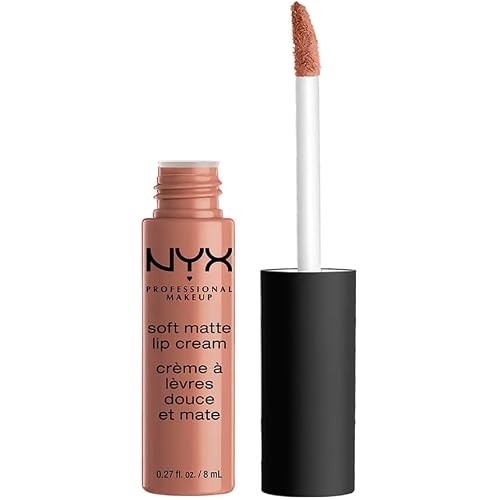 NYX PROFESSIONAL MAKEUP Soft Matte Lip Cream, Lightweight Liquid Lipstick - Abu Dhabi (Deep Rose-Beige)