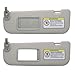 CRAZYPARTS Driver Left & Passenger Right Side Sun Visor Compatible with Hyundai Elantra 2011-2015 Hyundai Veloster 2006-2016 Replacement OEM Number 852103X000TX Colour Gray