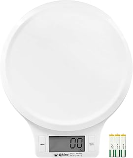 RHINO Food Kitchen Scale, Digital Ounces and Grams for Cooking, Baking, Perfect for Nutrition and Meal Prep, Tare Function
