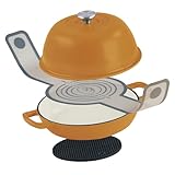 Moule à pain : le support de cuisson en silicone pratique permet de soulever le pain fraîchement cuit de la casserole sans effort et sans laisser de résidus. Le tapis de cuisson est résistant à la chaleur, facile à nettoyer et protège durablement le revêtement du moule en fonte.