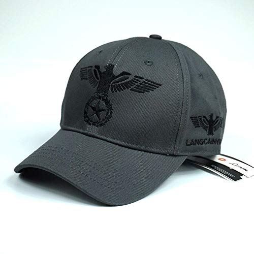 Preisvergleich Produktbild sdssup Frühling und Herbst Abschnitt Baumwollkappe Baseballmütze Herrenhut grau schwarz einstellbar