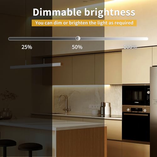 Image of 32.8ft COB LED Strip Lights 3000K Warm White Dimmable DC 24V Flexible LED Tape Light for Bedroom, with Remote and app Control LED Light Strip,for DIY Home Decoration