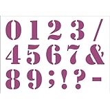 アシーナ ステンシルシート 数字 M 18001074