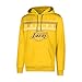 NBA Los Angeles Lakers Men's Fleece Hoodie Pullover Sweatshirt Poly Midtown, Large, Yellow