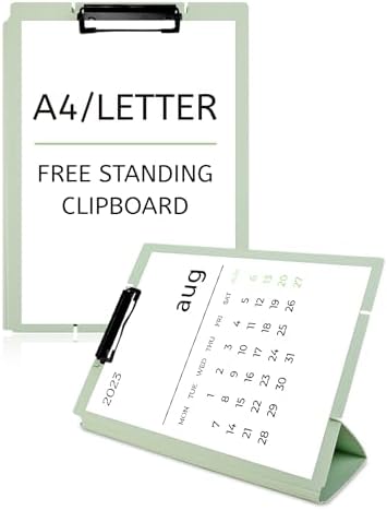 Amazon.com: GAUENEEN Free Standing Clipboard and Desktop Stand with ...