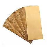 Zthdjdl 100 Pack Gold Metallic rectangle Envelopes, Printable Business Envelopes for Corporate Letters, Legal Documents, Checks, Letterhead and Invoices(9.5 x 4.1in) (Gold)