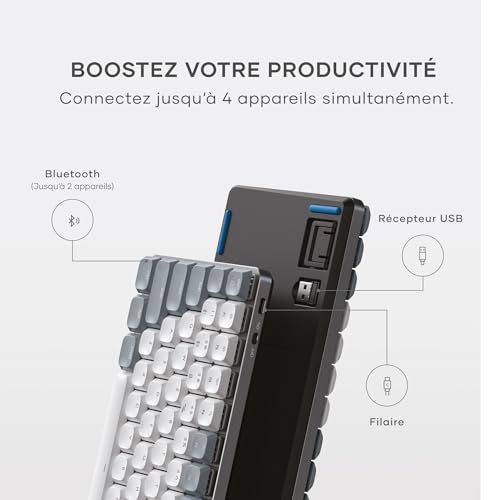 Clavier Mécanique 75% SM1 Satechi QWERTY US Bluetooth Rechargeable - 3