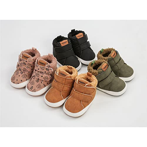 Baby Boys Girls Canvas Sneakers Toddler Anti-Slip Shoes Infant High-top First Walkers Newborn Crib Shoes - Image 4