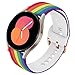 Sankel Compatible for Samsung Galaxy Watch 5/5 Pro Bands,Women Men Soft Silicone Pattern Printed Sport Replacement Strap Wristband for Galaxy Watch4 Classic 42mm&46mm/Watch4 40mm&44mm (Rainbow)