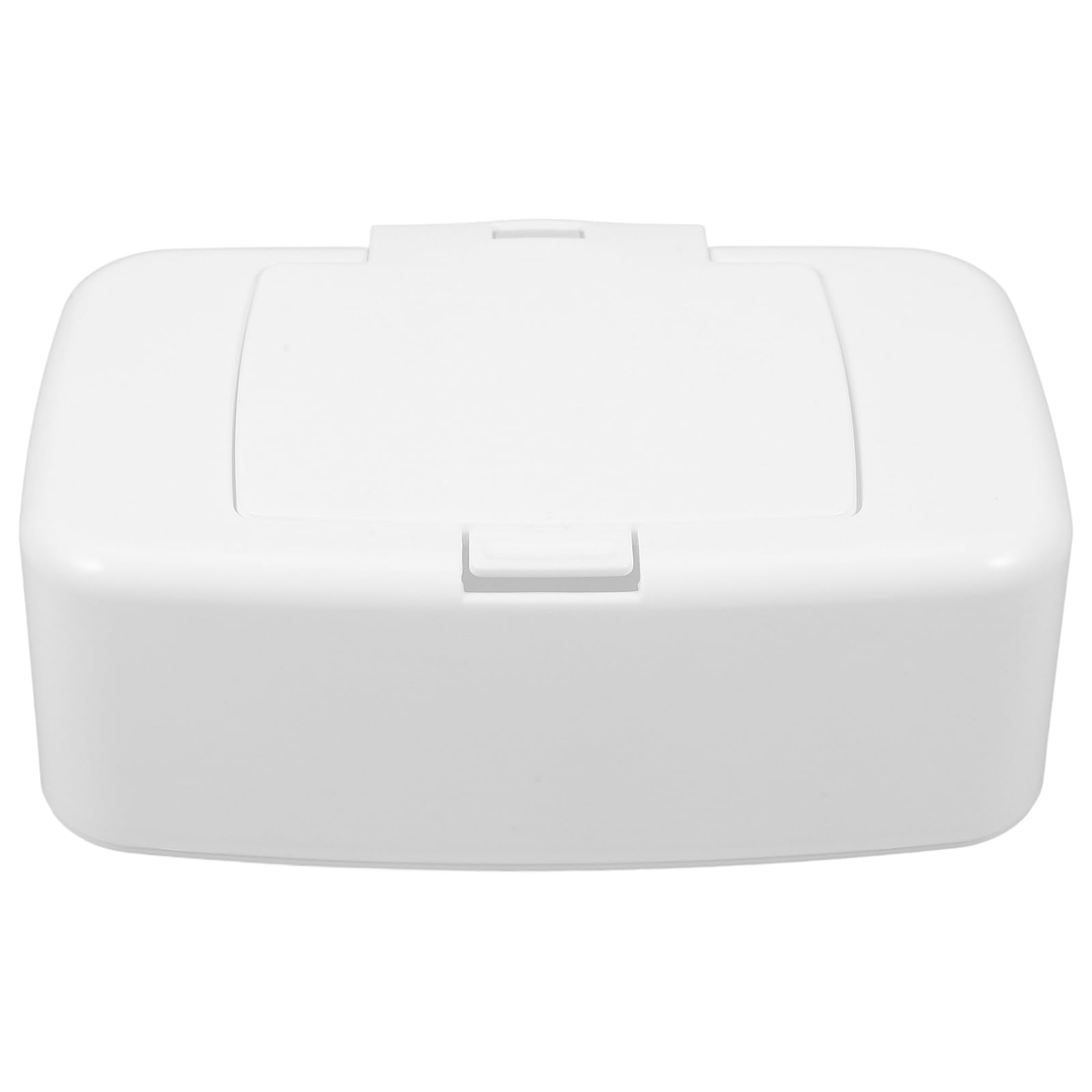 BRIGHTFUFU White Refillable Baby Wipe Dispenser Box, Pp Wet Wipes Holder with One-Handed Operation, Simple Storage for Baby Room and Kitchen