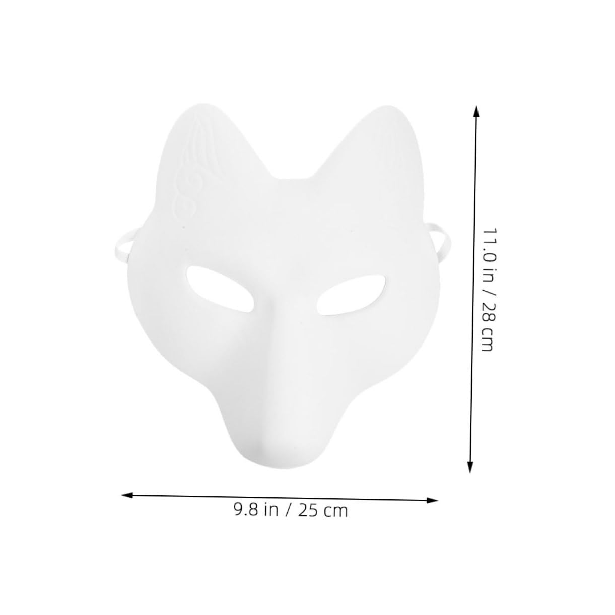 UPKOCH 4 Pezzi Fai Da Te Maschera Di Volpe Maschere Di Animali Verniciabili Per Bambini Decorazioni Artigianali Per Feste in Maschera Di Volpe Divertente Per