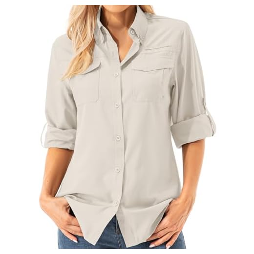 Asfixiado T-shirt à manches longues pour femme, protection solaire UPF 50, séchage rapide, idéal pour la pêche, la randonnée, les voyages, S