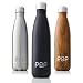 POP Design Stainless Steel Vacuum Insulated Water Bottle, Keeps Cold 24hrs. or Hot for 12hrs, Sweat & Leak-Proof, Narrow Mouth & BPA Free, 17 Oz (500ml), Onyx