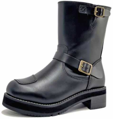 ワイルドウィング 厚底 本革 バイクブーツ　23.5㎝　黒 楽天市場】【公式】 ワイルドウィング 超厚底 スワロー 本革