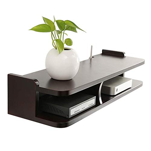 An der Wand montierte schwimmende Regale aus Kiefernholz für TV-Box Set-Top-Box, schwimmende TV-Konsole, Schrank für