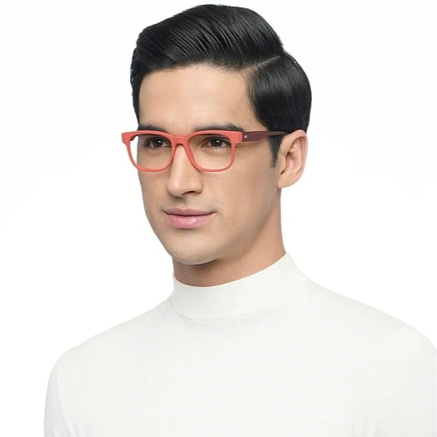 Image of LENSKART BLU | Zero Power Cut Computer Glasses | Anti Glare, Lightweight & Blocks Harmful Rays | UV Protection Specs | Full Rim Square | For Men & Women | Small | LB E16222