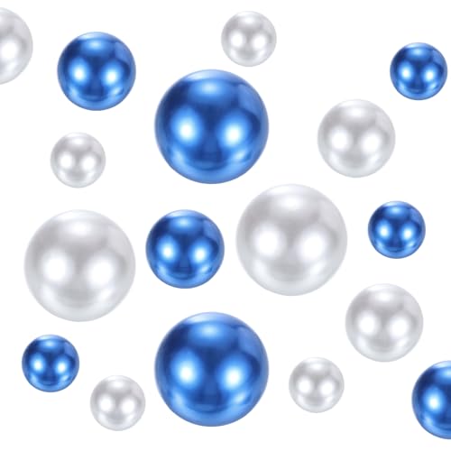 Perlas artificiales flotantes azules para jarrones y centros de mesa DIY 2