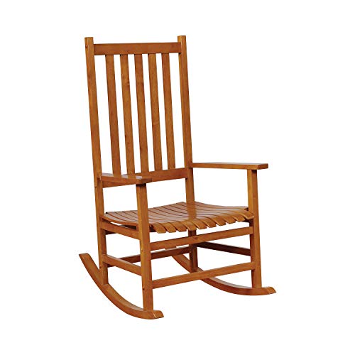 Coaster Home Furnishings Wood Rocker Arm Chair Warm Brown, 35