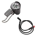 Caoruiy E-Bike Led Headlight 6V 12V 24V 36V 48V 60V Bicycle Light Waterproof Front Headlight Waterproof Connector (2 Pins)