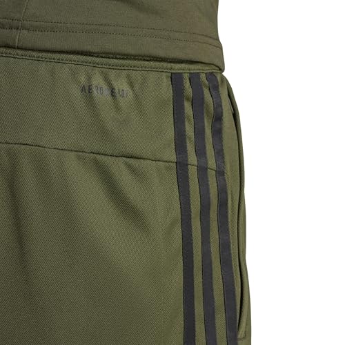 adidas Herren Train Essentials Piqué 3-Stripes Shorts, Night Cargo/Schwarz, Klein – Ansicht 5