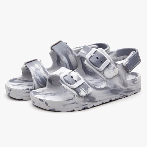 Image of EasyStar Boys and Girls Lightweight Dual-Adjustable Sandal Buckles With Hook and Loop Heel Closure