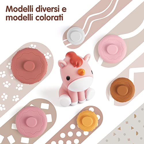 Gilowin 7 Pezzi Giocattoli impilabili con Anelli