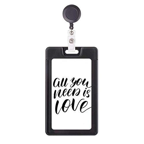 Funda retráctil para tarjetas All You Need Is Love, perfecta para el personal de hospital