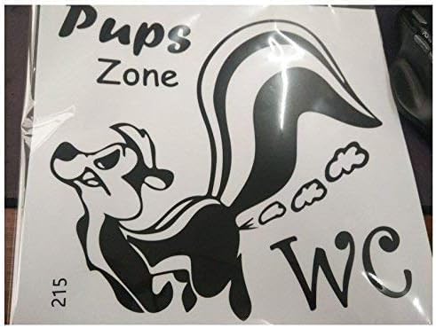 1 Piece Wall Tattoo 22.5 x 23.5 cm Pups Zone Toilet Wall Sticker Decoration Practical and Popular Cute Design Wall Sticker Wall Pictures - Image 2