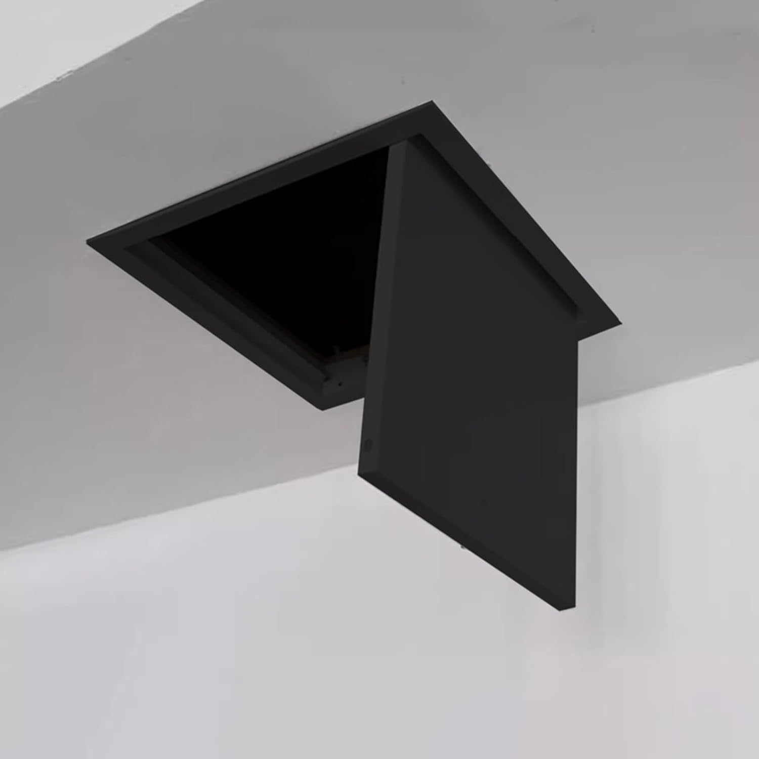 VUIKLCty Ceiling/wall Access Panel Cover – Black Metal(25x25cm(10x10in))