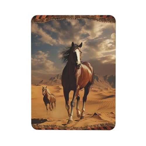 Imán magnético para nevera, adhesivo fuerte y resistente, diseño de caballo en el desierto, para cocina, oficina, hogar, pizarra blanca