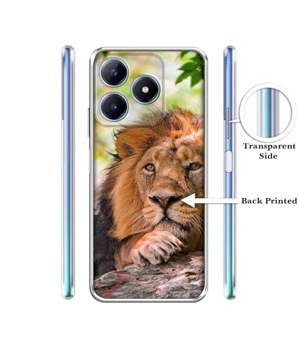 Image of Casotec Tiger Pattern Print Design Printed Silicon Soft TPU Back Case Cover for Realme C63 4G / Narzo N63 4G