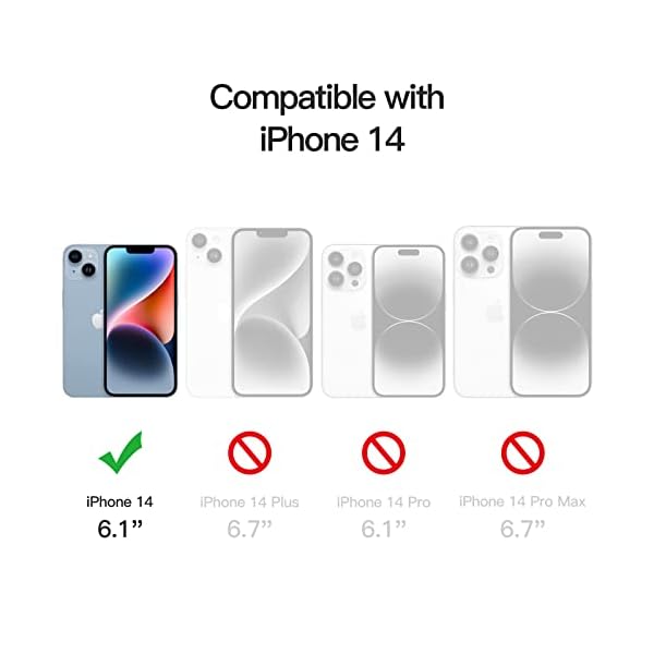JETech Protector de Pantalla para iPhone 14 6,1 Pulgadas, Cristal Vidrio Templado, 3 Unidades - Imagen 3