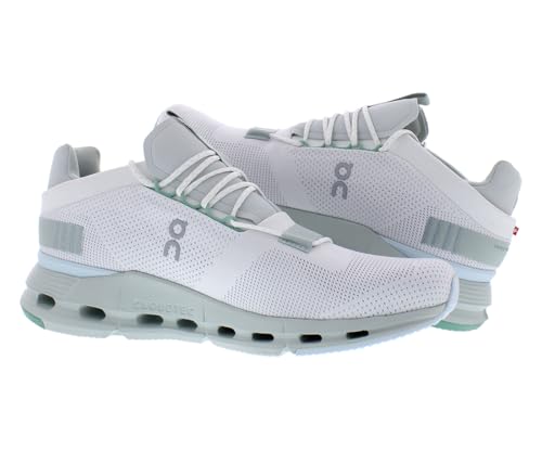 Image of On Cloudnova Mens Shoes Size 9.5, Color: Undyed /White /Glacier-White