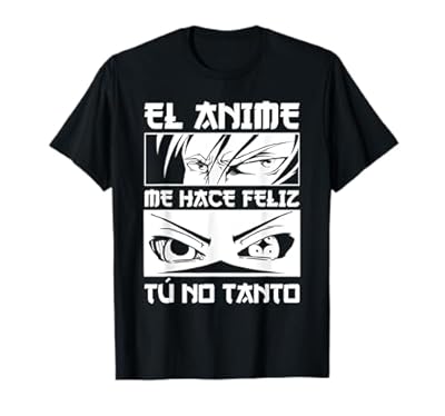Gusta El Anime Divertido El Anime Me Hace Feliz Animados Camiseta | Ya disponible en tu tienda friki favorita! En mundofriki.es!
