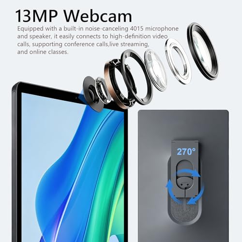 Image of OFD 21.5 Inch Outdoor Portable TV Tablet FHD 1080P,Grey(No Remote Control) | Touchscreen Monitor,Android 15,6+128GB ROM,Portable Smart TV for Camping Travel with Carry Case,Built-in Battery,13MP Webcam