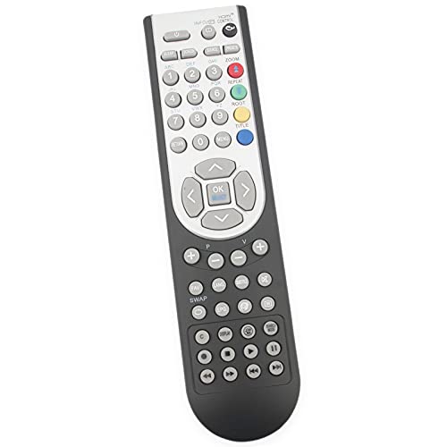 ALLIMITY RC1900 RC-1900 Télécommande Remplacer pour Inno-Hit NordMende AKAI Toshiba Hitachi JMB Finlux Grundig JTC0122002B/01 22DV501B 19DV501B GU19WDVD10 GU22WDVD10 LUX-22-822-COB L22DP03U