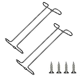  DDGG 2 Piezas Soporte para Copas de Vino de Metal, Estante Colgante para Copas, Soporte para Colgar Copas de Vino, Soporte de Acero para Colgar Copas en la Cocina, para Cocina, Bar o Restaurante