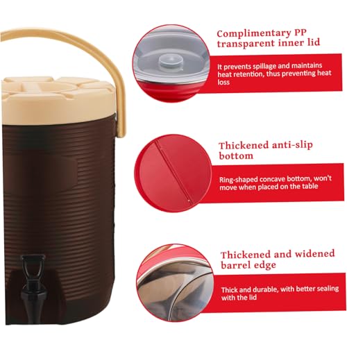 Carafe d'eau isolée portable 2 gallons anti-goutte