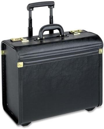 Wholesale CASE of 5 - Lorell Oversized Rolling Catalog Case-Rolling Laptop Catalog Case, 22"x14"x8", Black