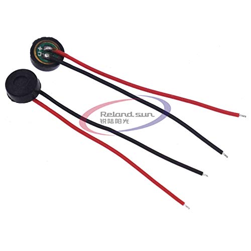 5PCS 41.5mm Electret Condenser Microphone MIC Capsule 2 Leads W 4x1.5 mm