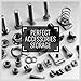 HORUSDY Storage Bins Parts Rack 36Pcs Bin Organizer Garage Plastic Shop Tool, Tools for Men
