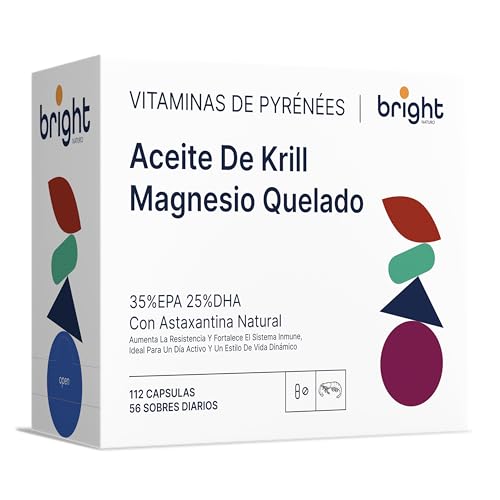 Aceite de Krill Antártico – Omega 3 de Krill con EPA y DHA + Magnesio Quelado – Alta Absorción con Fosfolípidos y Astaxantina – para Salud Cardiovascular y Articular | Para 2 Meses (56 Dosis Diarias)