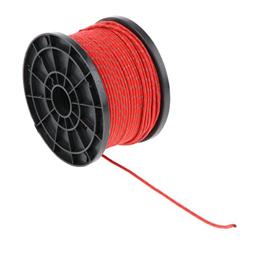 YIJU Cordas Guy Cordas Luminosas Refletivas Cordas Cordas Cordas Tensão, Vermelho - 3.5mm