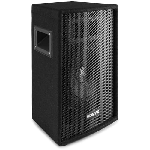 VONYX SL8 Enceinte Sono Passive, Puissance de 400 Watts, Woofer 8 Pouces, Facile à Transporter avec Ses Poignées, Montage sur Pied, Enceinte Sono Idéale pour DJ Mobiles et Soirées à la Maison