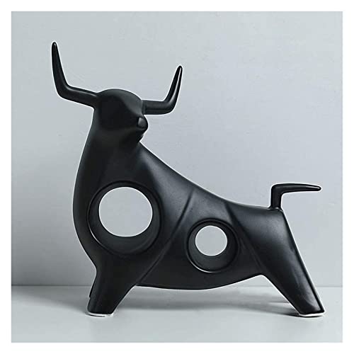 Statue de bœuf en céramique abstraite pour sublimer votre bureau ou salon