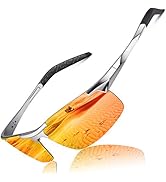 Polarized Sunglasses for Men UV Protection Ultralight Driving Cycling Fishing Sun Glasses with Zi...