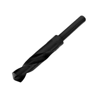 Utoolmart 20mm Reduced Shank Drill Bit HSS 6542 Black Oxide with 1/2 Inch Straight Shank 1pcs